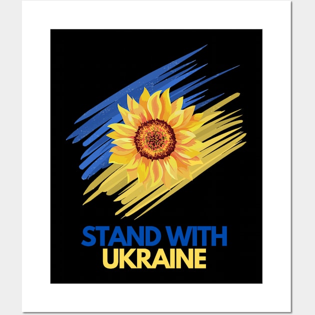 Stand With Ukraine Wall Art by T- VIBE